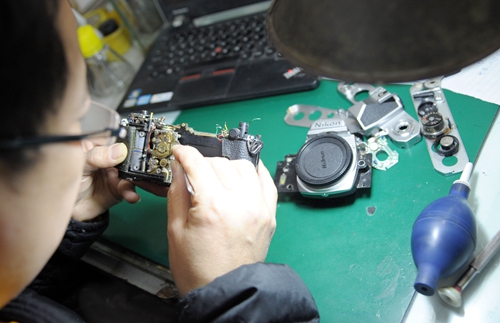 相機機身掉漆怎么補